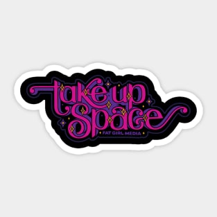 Take Up Space Body-Positive Art (Grape Berry Delight) Sticker